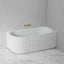1500/1700Mm Ceto Capri Right Corner Back To Wall Bathtub Gloss White No Overflow Bathtubs
