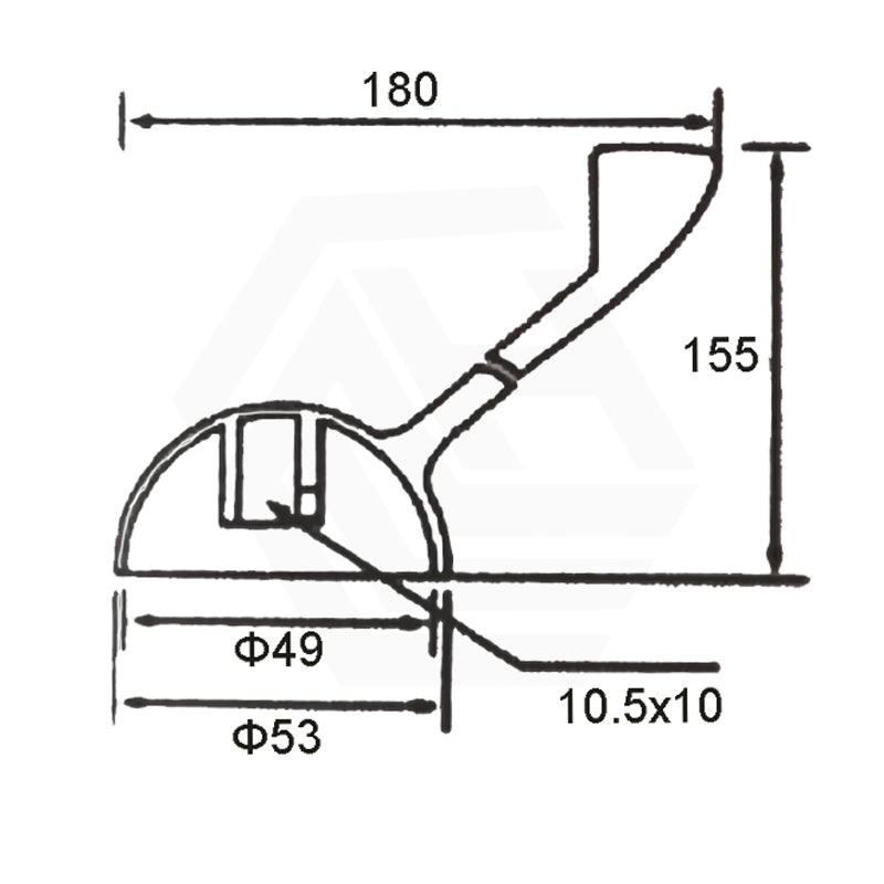Macho Solid Brass Mixer Disabled Handle for Bathtub and Basin Chrome