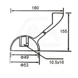 Macho Solid Brass Mixer Disabled Handle for Bathtub and Basin Chrome