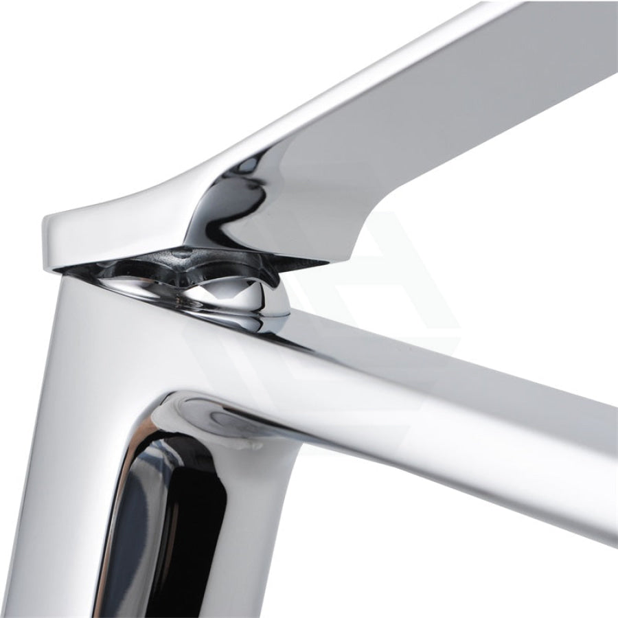 Aquaperla Rushy Solid Brass Short Basin Mixer Tap Vanity Tap Chrome/Black Colour