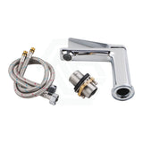 Aquaperla Rushy Solid Brass Short Basin Mixer Tap Vanity Tap Chrome/Black Colour