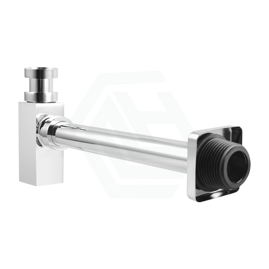 Chrome Basin Bottle Trap 32mm Square Solid Brass