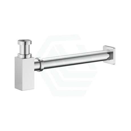 Chrome Basin Bottle Trap 32mm Square Solid Brass Traps