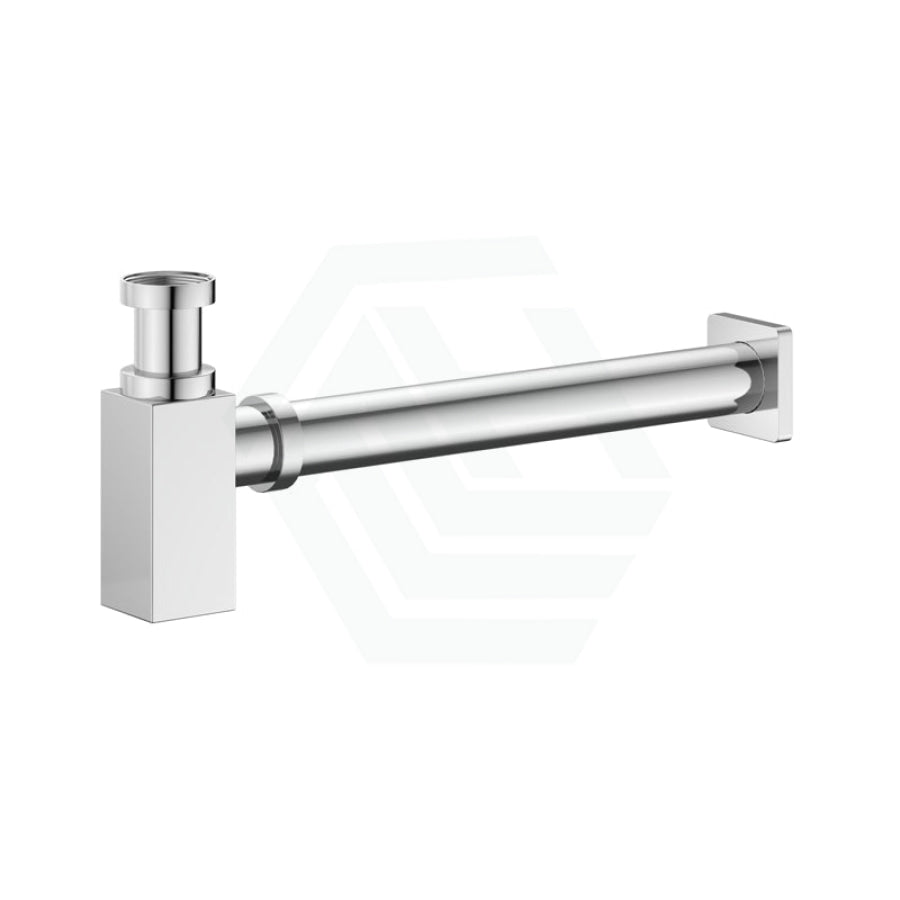 Chrome Basin Bottle Trap 32mm Square Solid Brass Traps