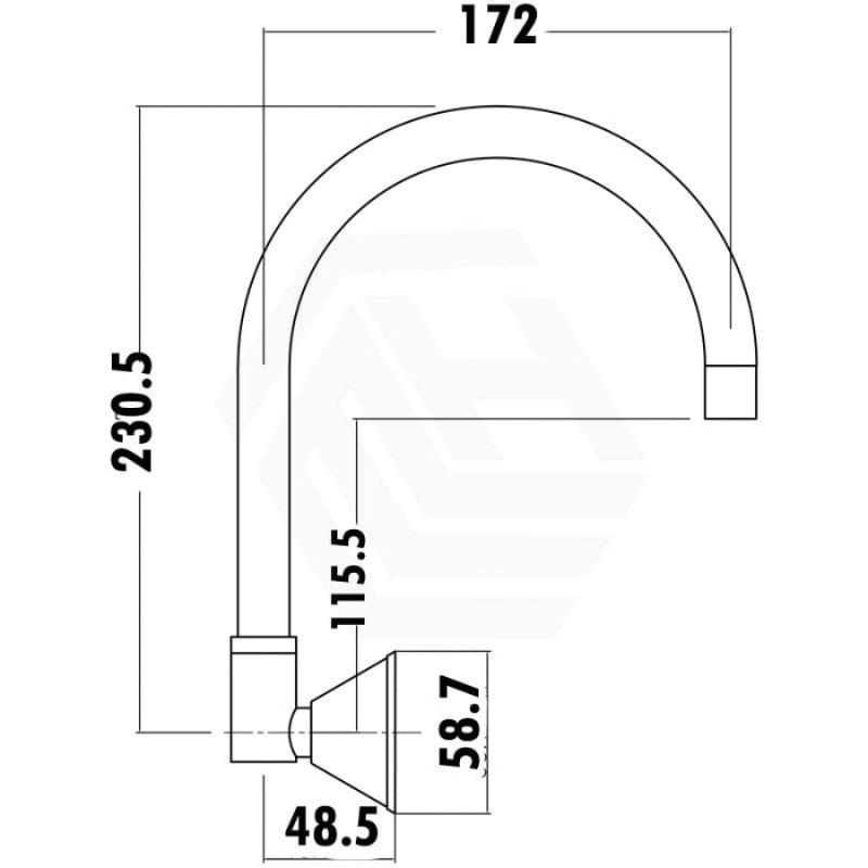Chrome Brass Wall G Swivel Outlet Spouts