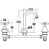 Chrome Brass & Zinc Alloy Tap Set For Basin Bath/Basin Sets