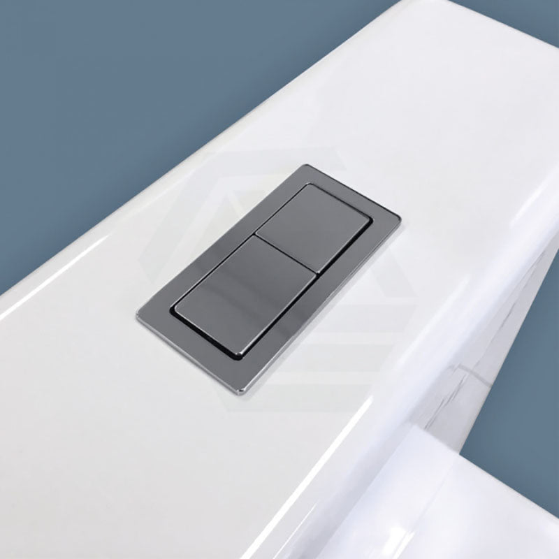 Fienza Rectangular Toilet Flush Button Chrome Plate for Back To Wall Toilet Suite