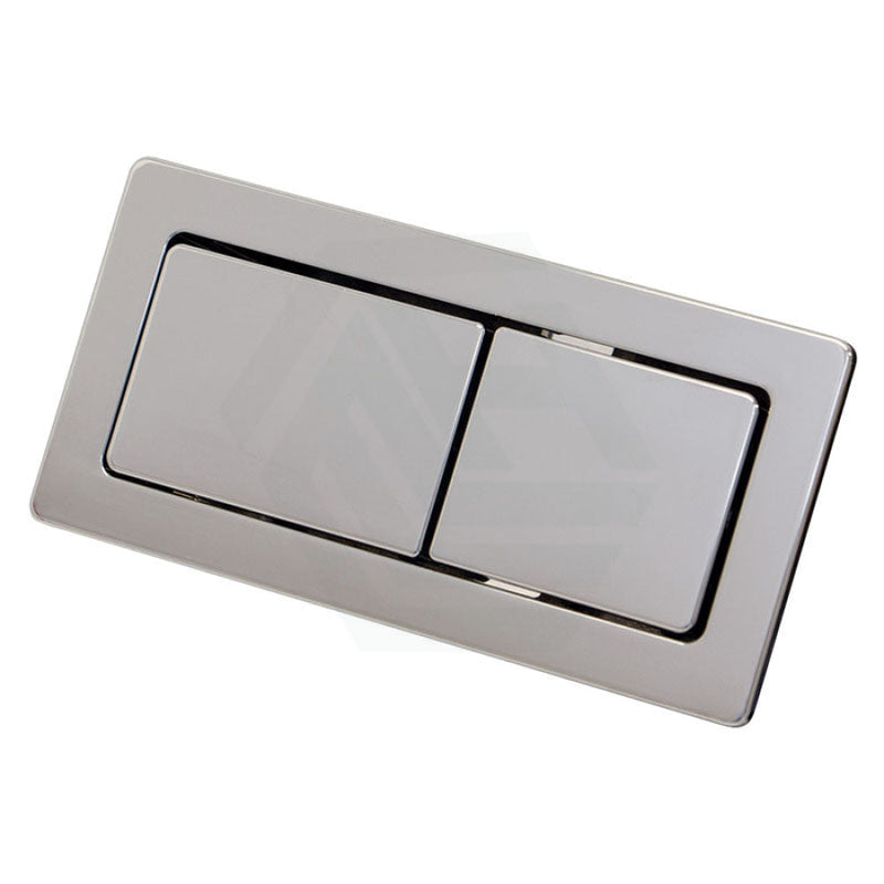 Chrome Fienza Rectangular Toilet Flush Button Plate for Back To Wall Toilet Suite