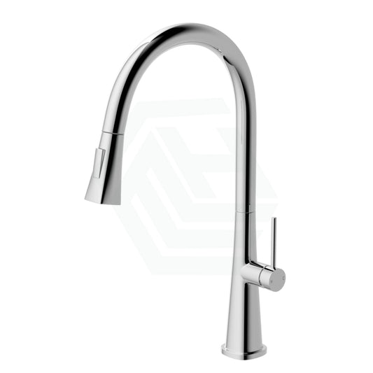 Chrome Round Kitchen Sink Mixer Tap 360 Swivel And Pull Out For Mixers