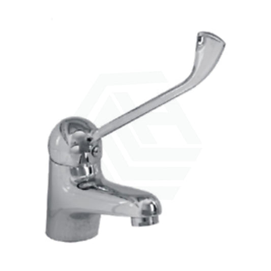 Chrome Solid Brass Basin Mixer With Extended Lever And Electroplating For Care Disabled Special