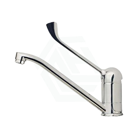 Chrome Solid Brass Kitchen Mixer With Extended Lever And Electroplating For Care Disabled Special
