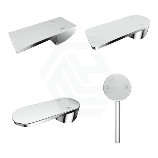 Chrome Solid Brass Mixer Handle For Bathtub And Basin Handles