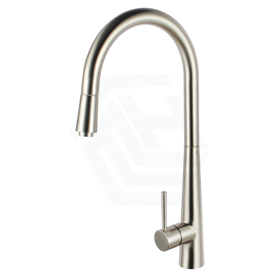Chrome Solid Brass Round Mixer Tap With 360° Swivel And Pull Out For Kitchen Kitchen Products