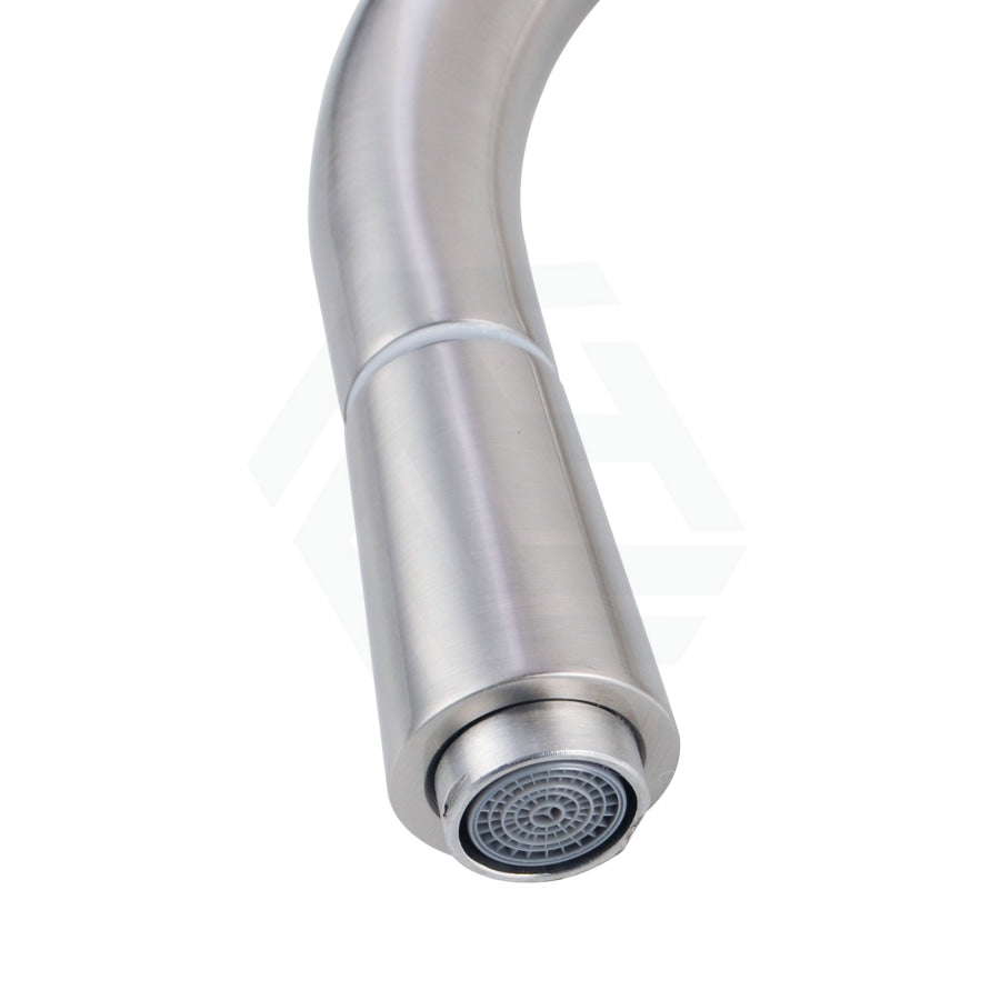 Chrome Solid Brass Round Mixer Tap With 360° Swivel And Pull Out For Kitchen Kitchen Products