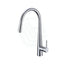 Chrome Solid Brass Round Mixer Tap With 360° Swivel And Pull Out For Kitchen Sink Mixers