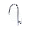 Chrome Solid Brass Round Mixer Tap With 360° Swivel And Pull Out For Kitchen Sink Mixers