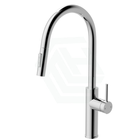 Brass 360° Swivel Pull Out Kitchen Tap Chrome
