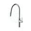 Chrome Solid Brass Round Mixer Tap With 360° Swivel And Pull Out Spray Option For Kitchen Sink Mixers