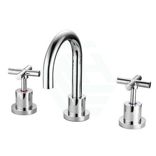 Chrome Solid Brass Tap Set With 360 Swivel For Basin Bath/Basin Sets