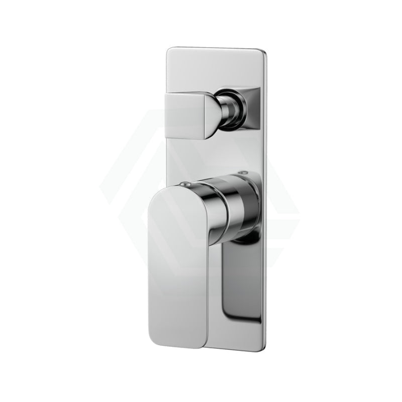 Chrome Solid Brass Wall Mounted Mixer With Diverter For Shower And Bath Mixers With
