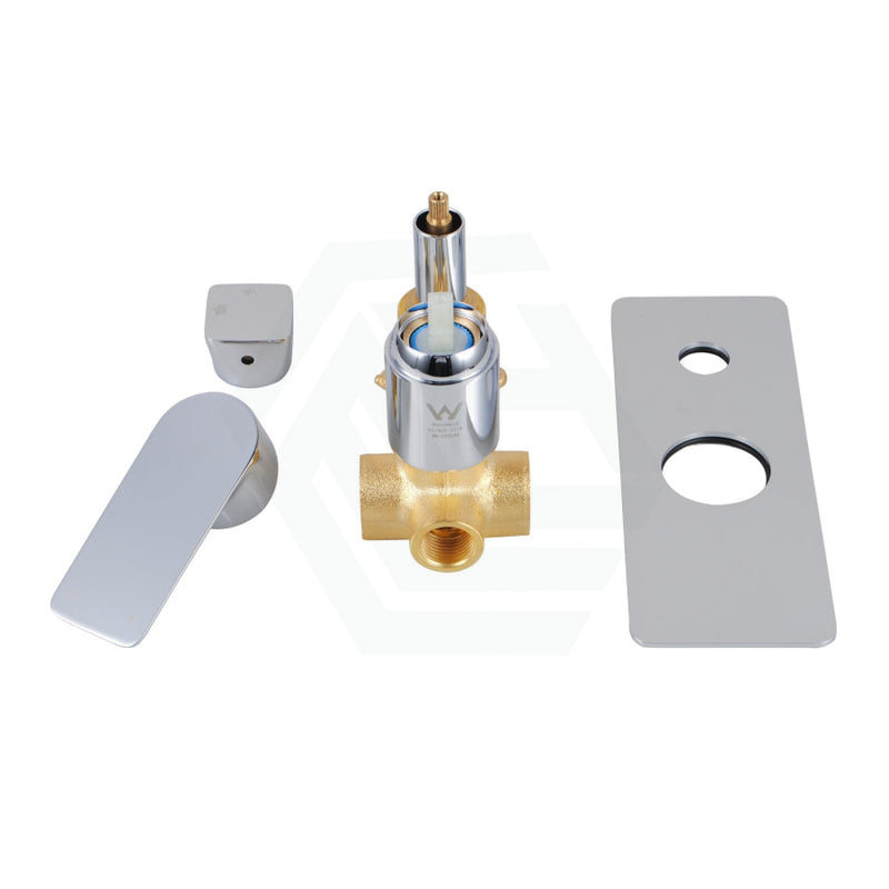 Chrome Solid Brass Wall Mounted Mixer With Diverter For Shower And Bath Bathroom Products