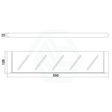 Chrome Towel Shelf Stainless Steel 304 Wall Mounted