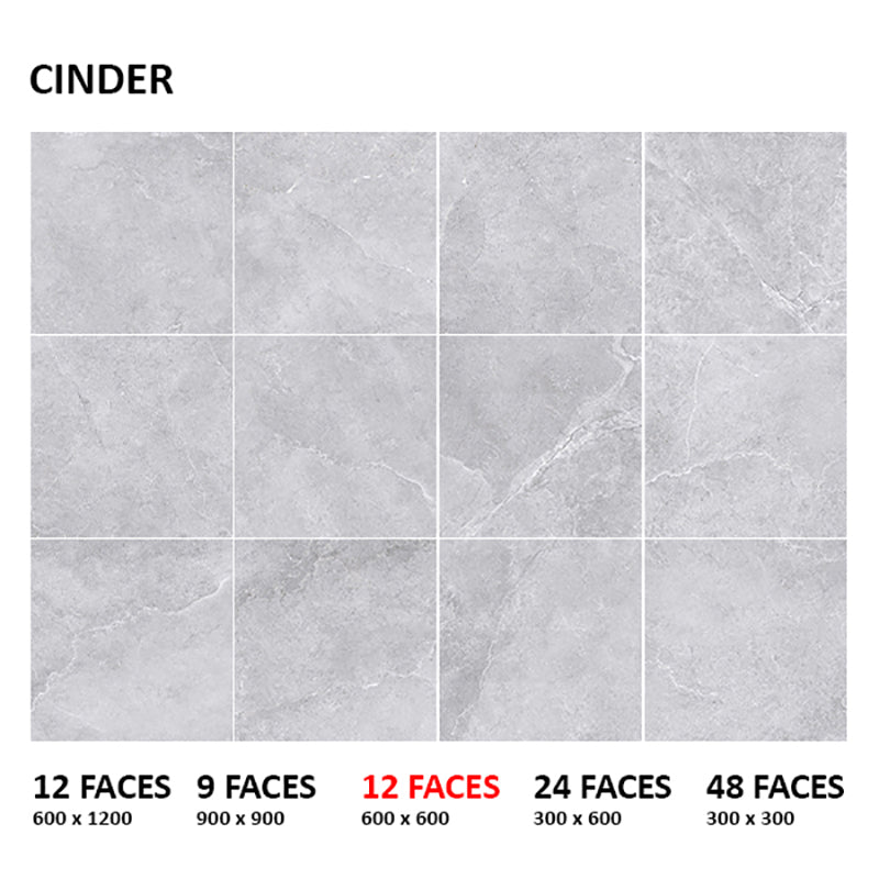 Enzo Cinder Surface Tec Stone Look Grey 300/600/1200mm Tile