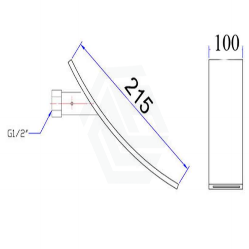 Concave Waterfall Spout Chrome Bathroom Products