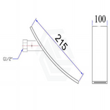 Concave Waterfall Spout Chrome Bathroom Products