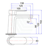Cora Brass Matt Black Basin Mixer Tap For Vanity And Sink Short Mixers