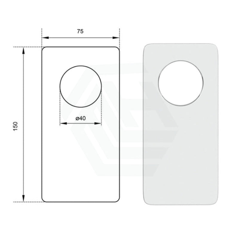 Chrome Solid Brass Mixer Cover Plate For Bathtub And Basin Cp008 Plates