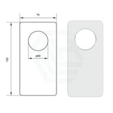 Chrome Solid Brass Mixer Cover Plate For Bathtub And Basin Cp008 Plates