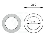 Chrome Solid Brass Mixer Cover Plate For Bathtub And Basin Cp0126-60 Bathroom Products