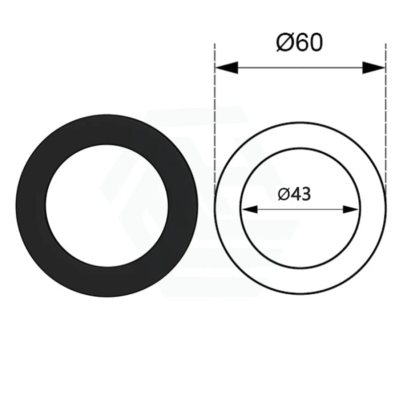 Matt Black Solid Brass Mixer Cover Plate For Bathtub And Basin Cp0126-60B Bathroom Products