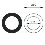 Matt Black Solid Brass Mixer Cover Plate For Bathtub And Basin Cp0126-60B Bathroom Products