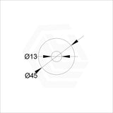 Norico Brass Round Bath/Basin Wall Mixer With Spout Set Available in Various Colors