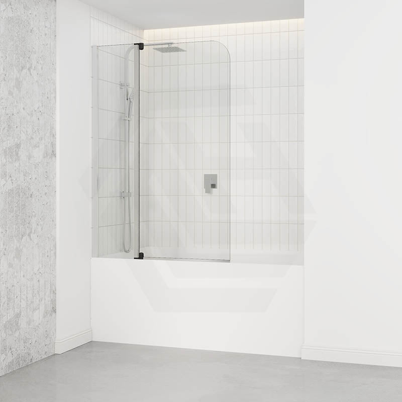 Tempered Glass Bathtub Shower Screen Fixed Swing 1000/1200mm
