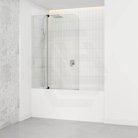 Tempered Glass Bathtub Shower Screen Fixed Swing 1000/1200mm