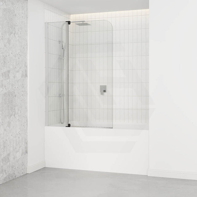 Tempered Glass Bathtub Shower Screen Fixed Swing 1000/1200mm