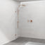 900/1000/1200X2000Mm Frameless Curved Corner Shower Screen Single Door Fixed Panel 10Mm Glass 