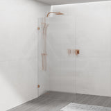 900/1000/1200X2000Mm Frameless Curved Corner Shower Screen Single Door Fixed Panel 10Mm Glass 