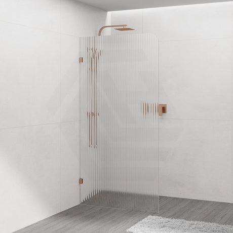 900/1000/1200X2000Mm Frameless Curved Corner Shower Screen Single Door Fixed Panel 10Mm Glass 