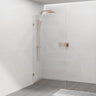 From 800 to 1200x2000mm Frameless Walk-in Shower Screen Single Fixed Panel Variant Colour Brackets 10mm Fluted Glass