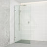 Frameless Walk-in Fixed Panel 10mm Frosted Glass with L Brackets 900/1000/1200x2000mm - Variant Colour Fittings