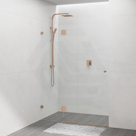 685-1400mm Wall to Wall Shower Screen Hinge and Door Panel Variant Colour Fittings Frameless 10mm Glass