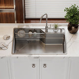 750x490x240mm Yasumi Japanese Style 1.2mm Thick Stainless Steel Single Bowl Kitchen Sink Top/Flush/Under Mount