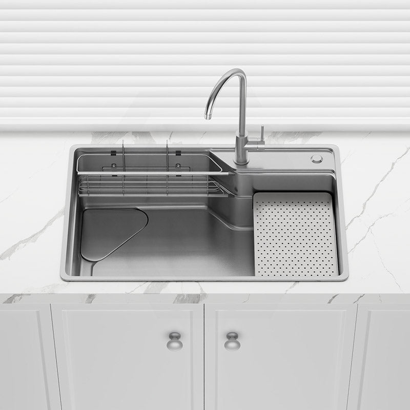 Yasumi 750x490x240mm Japanese Style 1.2mm Thick Stainless Steel Single Bowl Kitchen Sink Top/Flush/Undermount