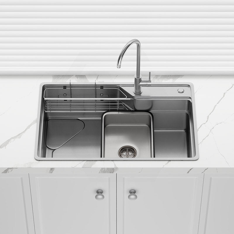 Yasumi 750x490x240mm Japanese Style 1.2mm Thick Stainless Steel Single Bowl Kitchen Sink Top/Flush/Undermount