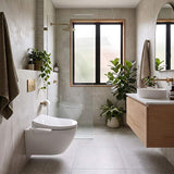 DAELIMBATH Ultra Slim Electronic Smart Bidet Toilet Seat with Side Arm Control Round / Elongated / D Shape Seats Available - Gloss White