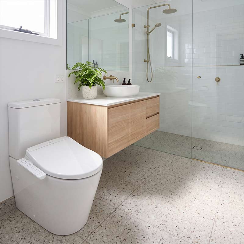 DAELIMBATH Ultra Slim Electronic Smart Bidet Toilet Seat with Side Arm Control Round / Elongated / D Shape Seats Available - Gloss White